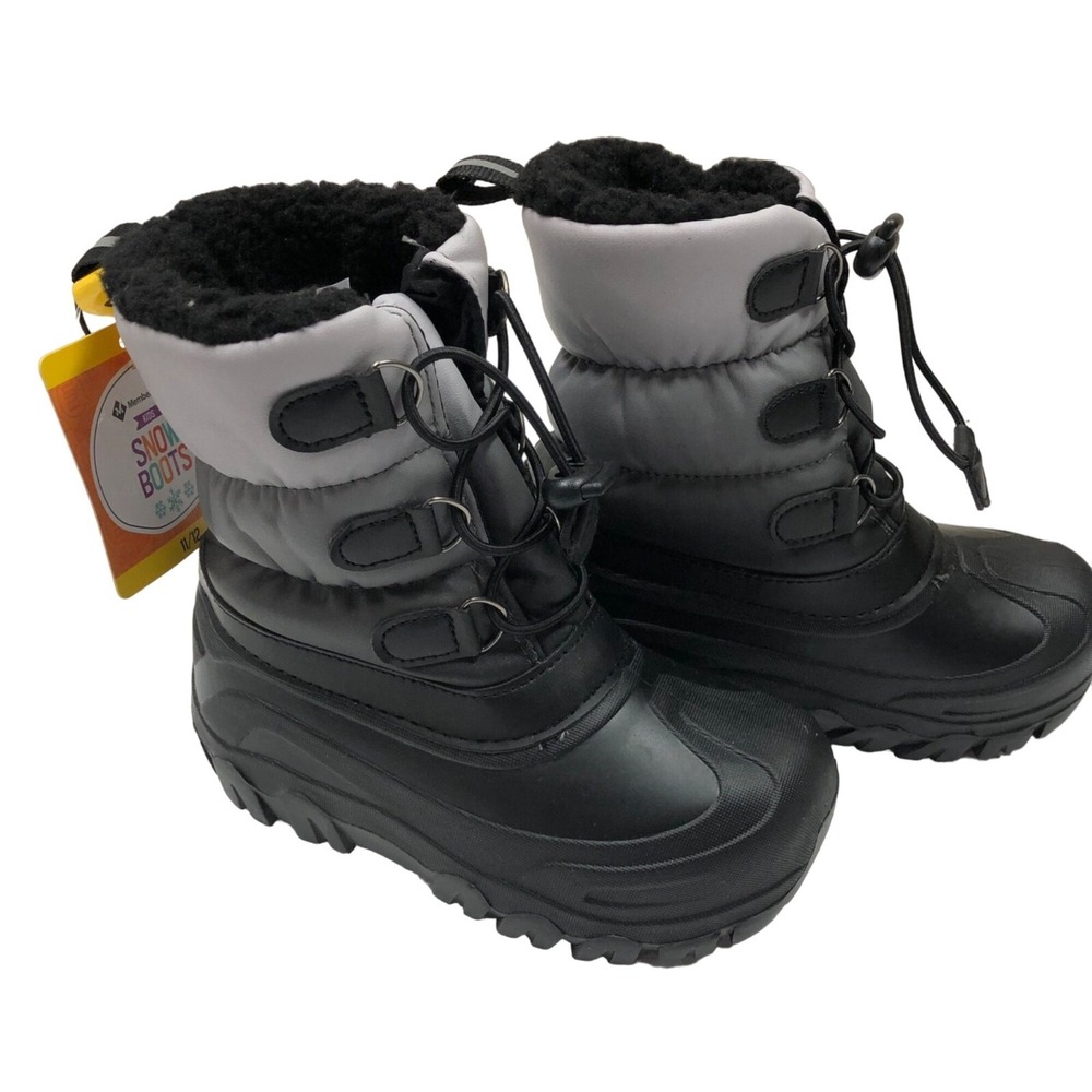 MEMBERS MARK BOYS WINTER FAUR FUR LINED BOOTS 11/12 NEW WITH TAG